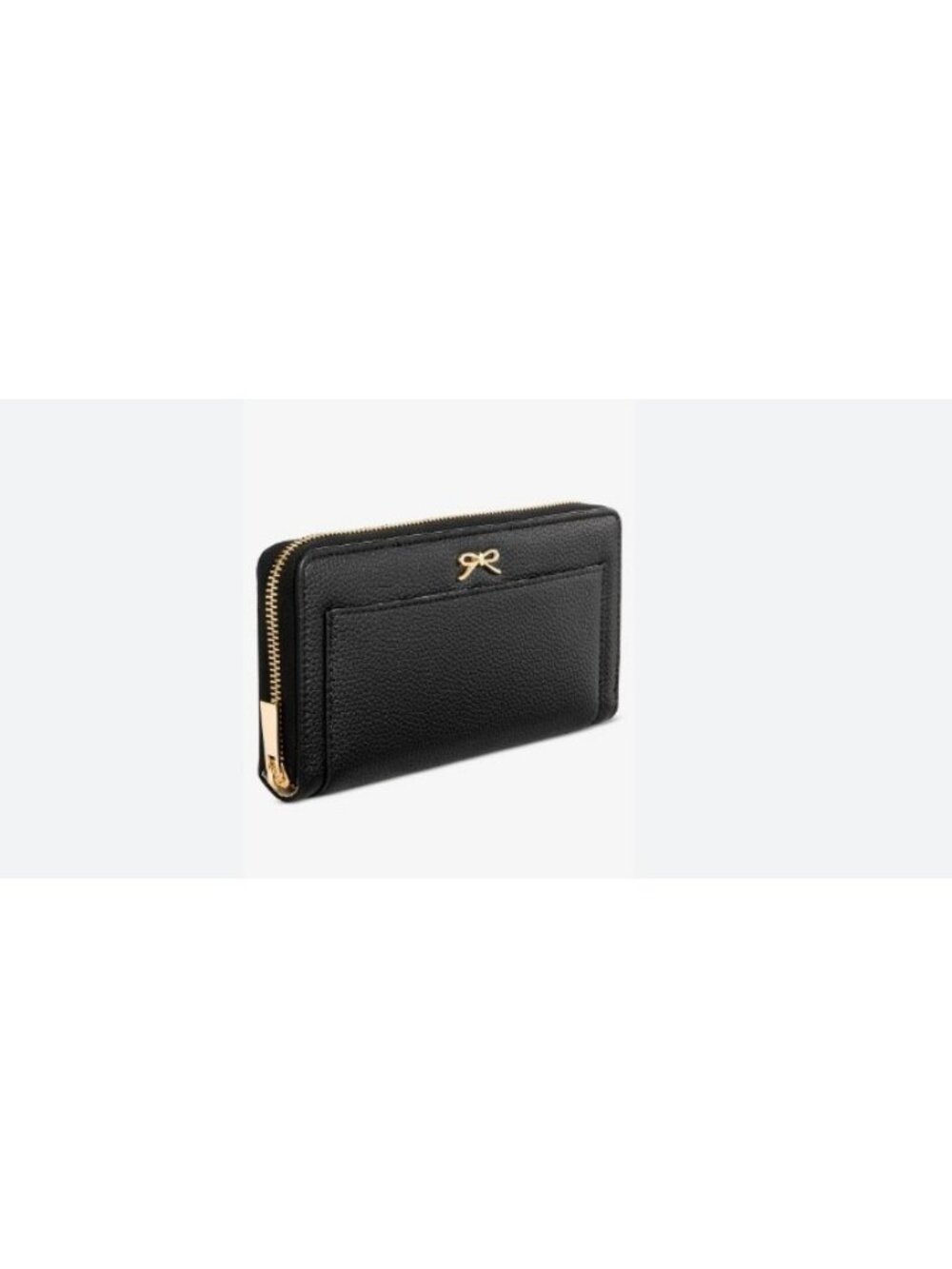 On 34th Angii faux-leather zip around women's large continental wallet - Black